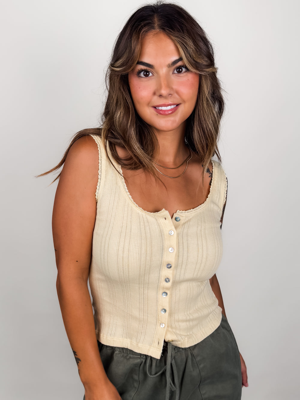 Lainey Pointelle Tank