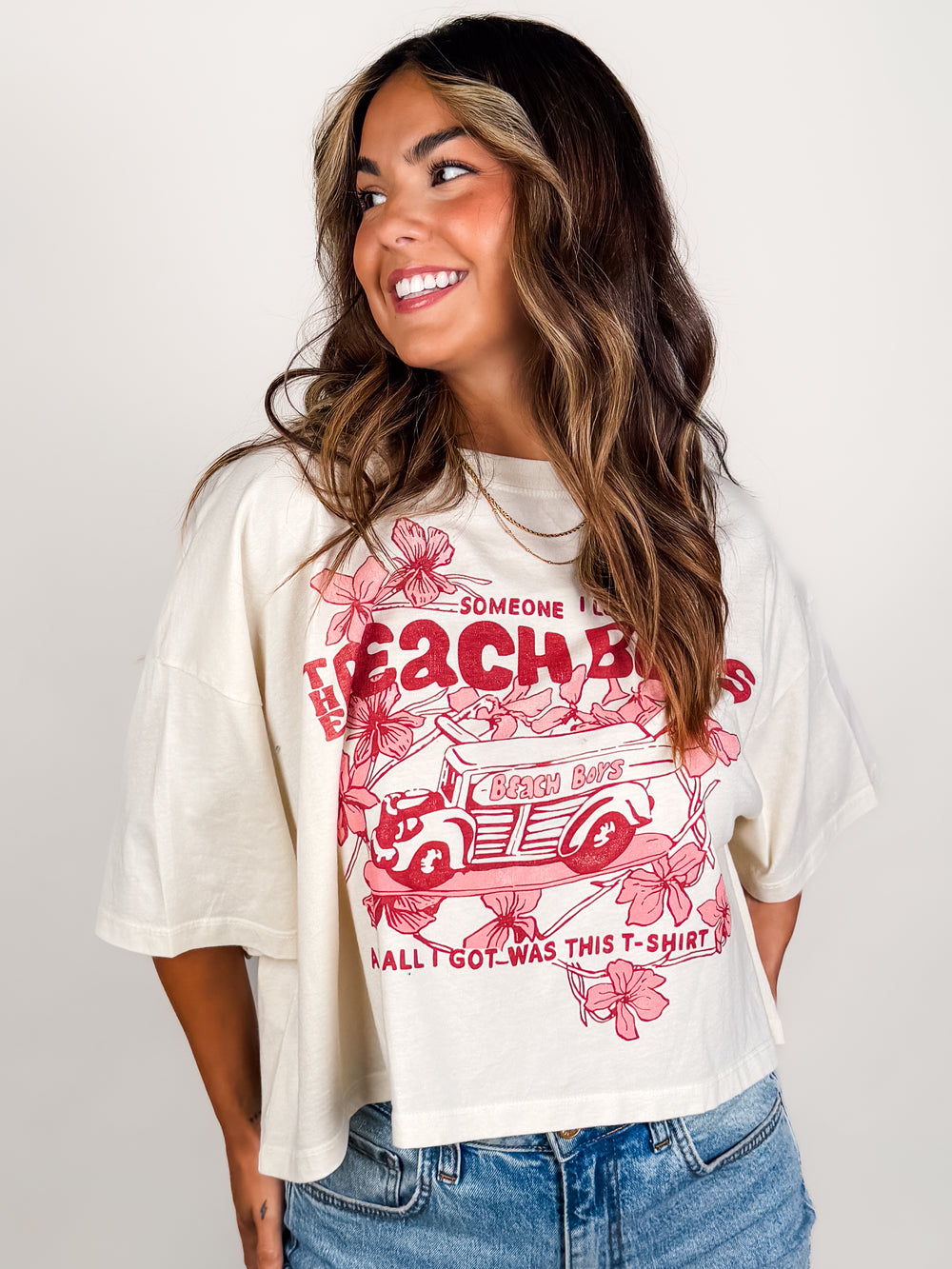 The Beach Boys Someone I Love Cropped Graphic Tee