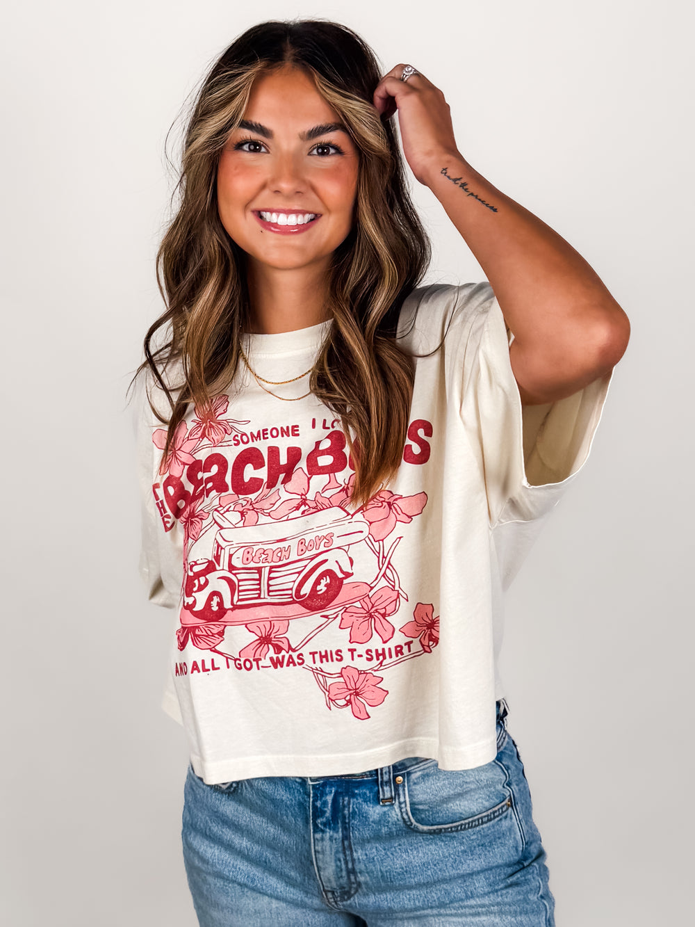 The Beach Boys Someone I Love Cropped Graphic Tee