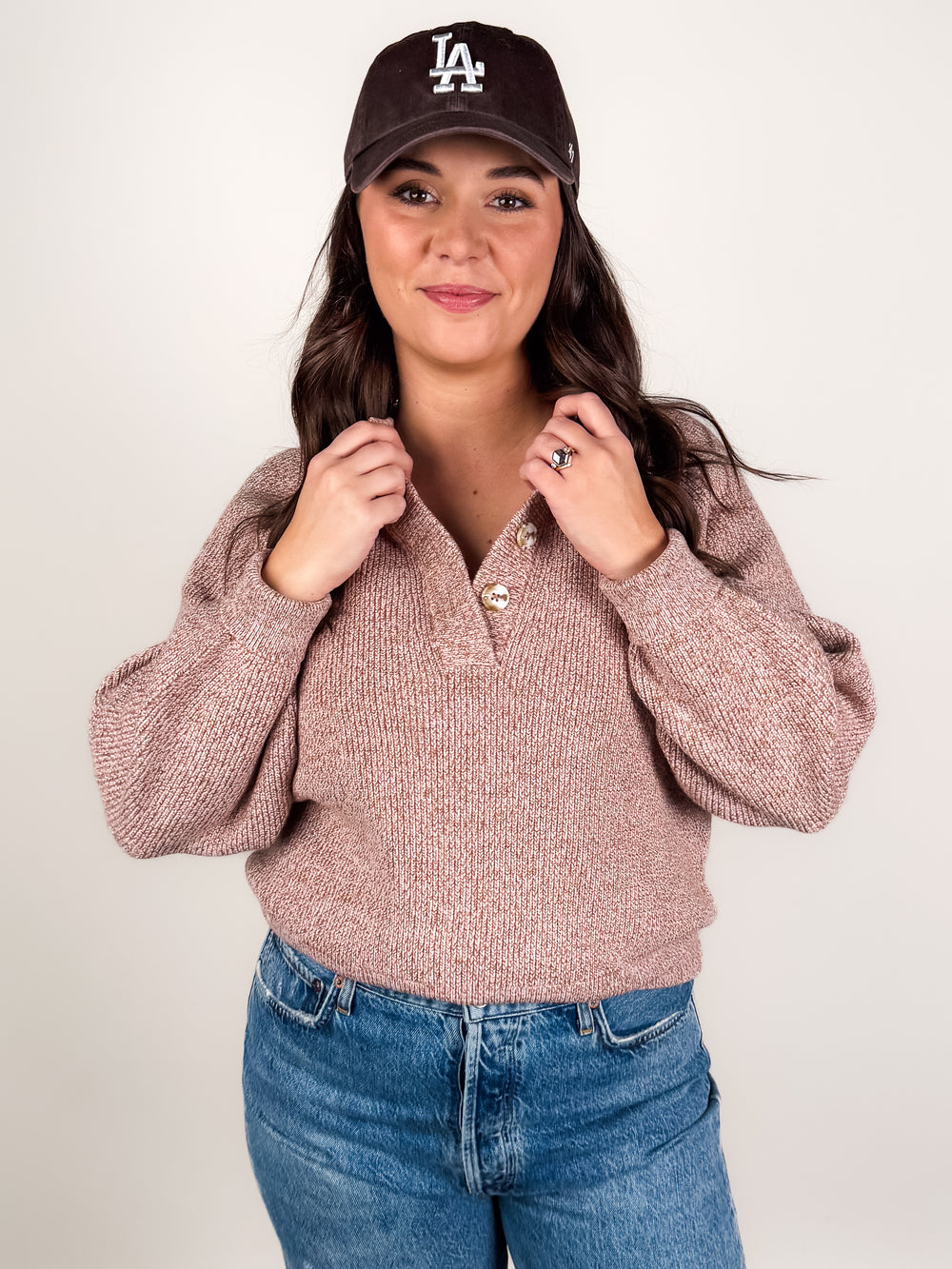 Kennings Half Button Knit