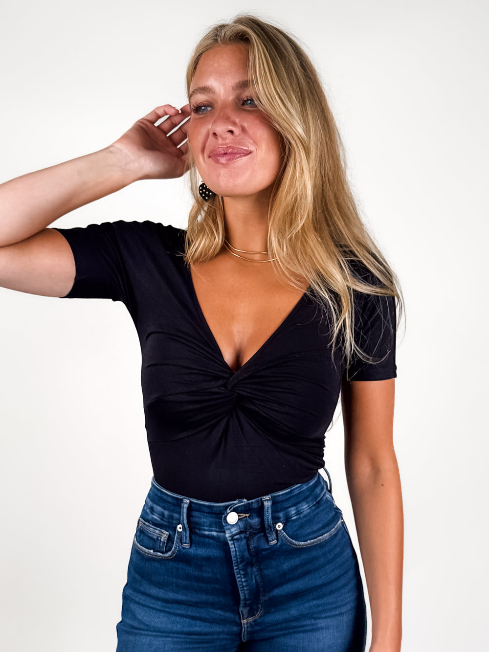 Jersey Twist Front Bodysuit