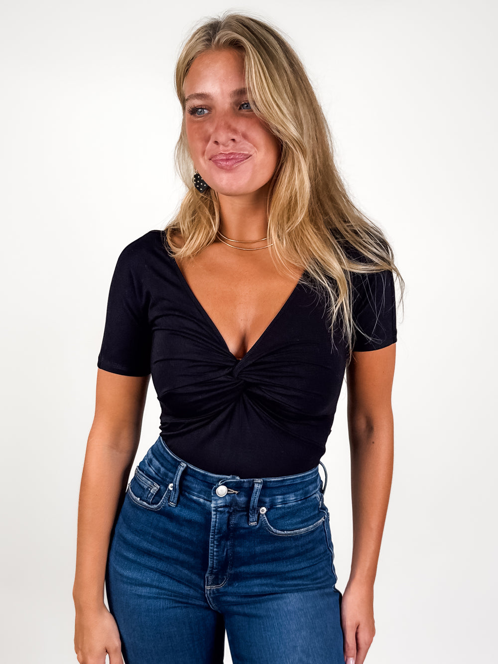 Jersey Twist Front Bodysuit