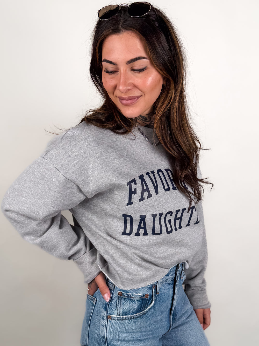 The Cropped Collegiate Sweatshirt