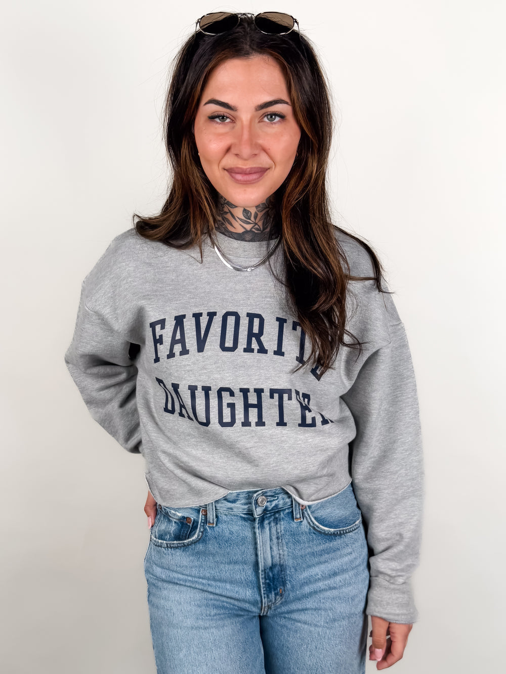 Favorite Daughter Cropped Sweatshirt