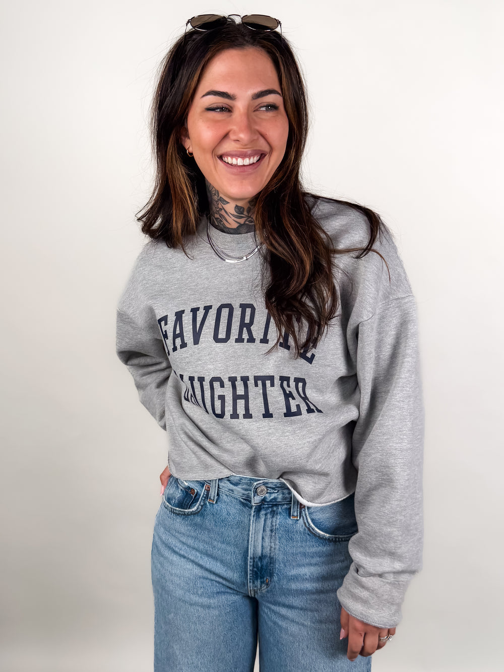 The Cropped Collegiate Sweatshirt