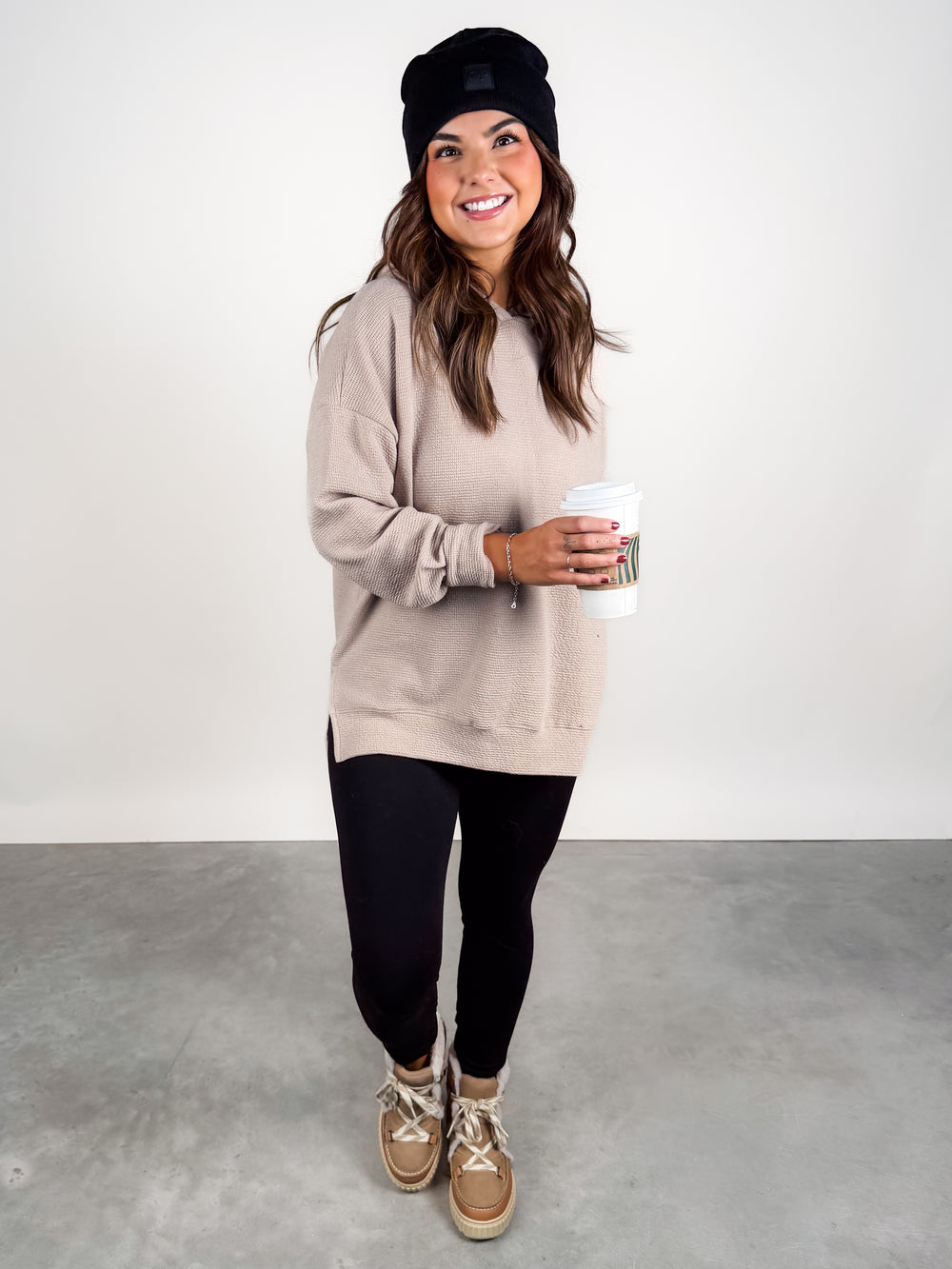 Cloudy Knit L/S Hoodie in