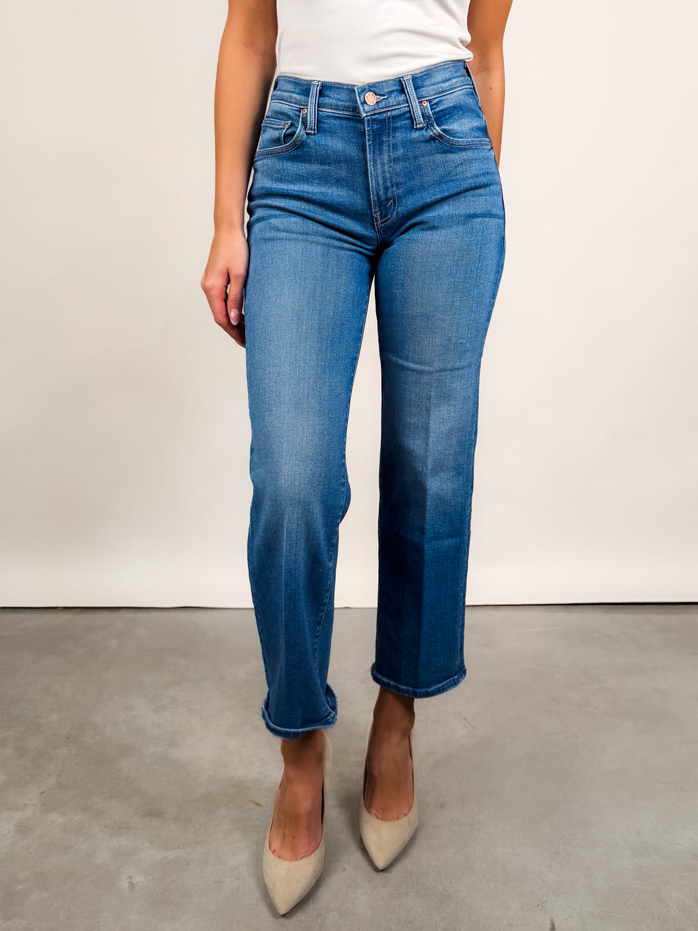 The Mid Rise Rambler Zip Ankle in Piece By Piece