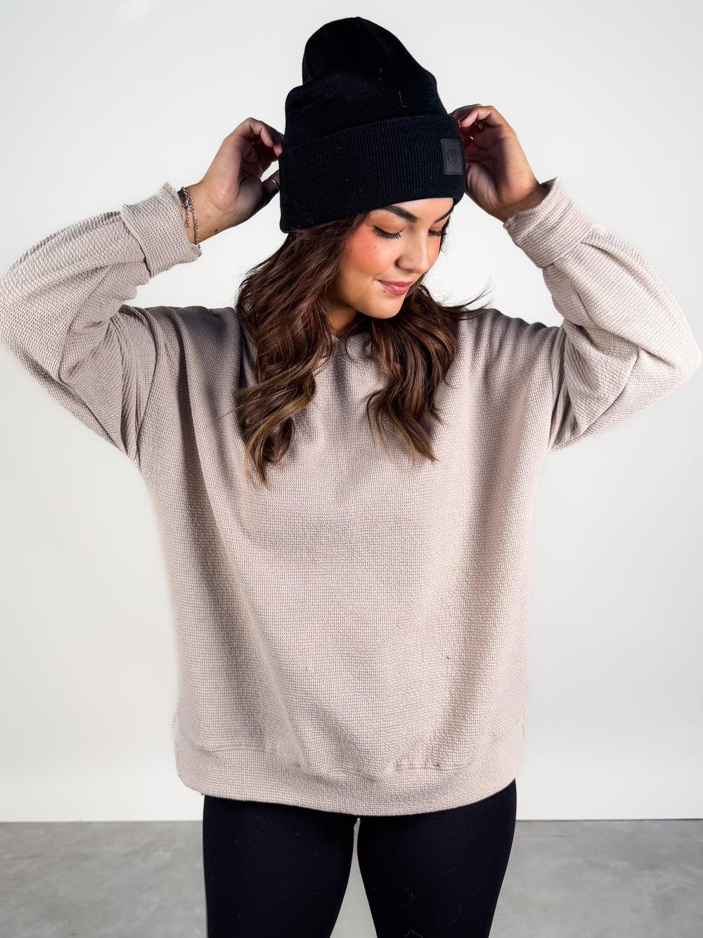 Cloudy Knit L/S Hoodie in