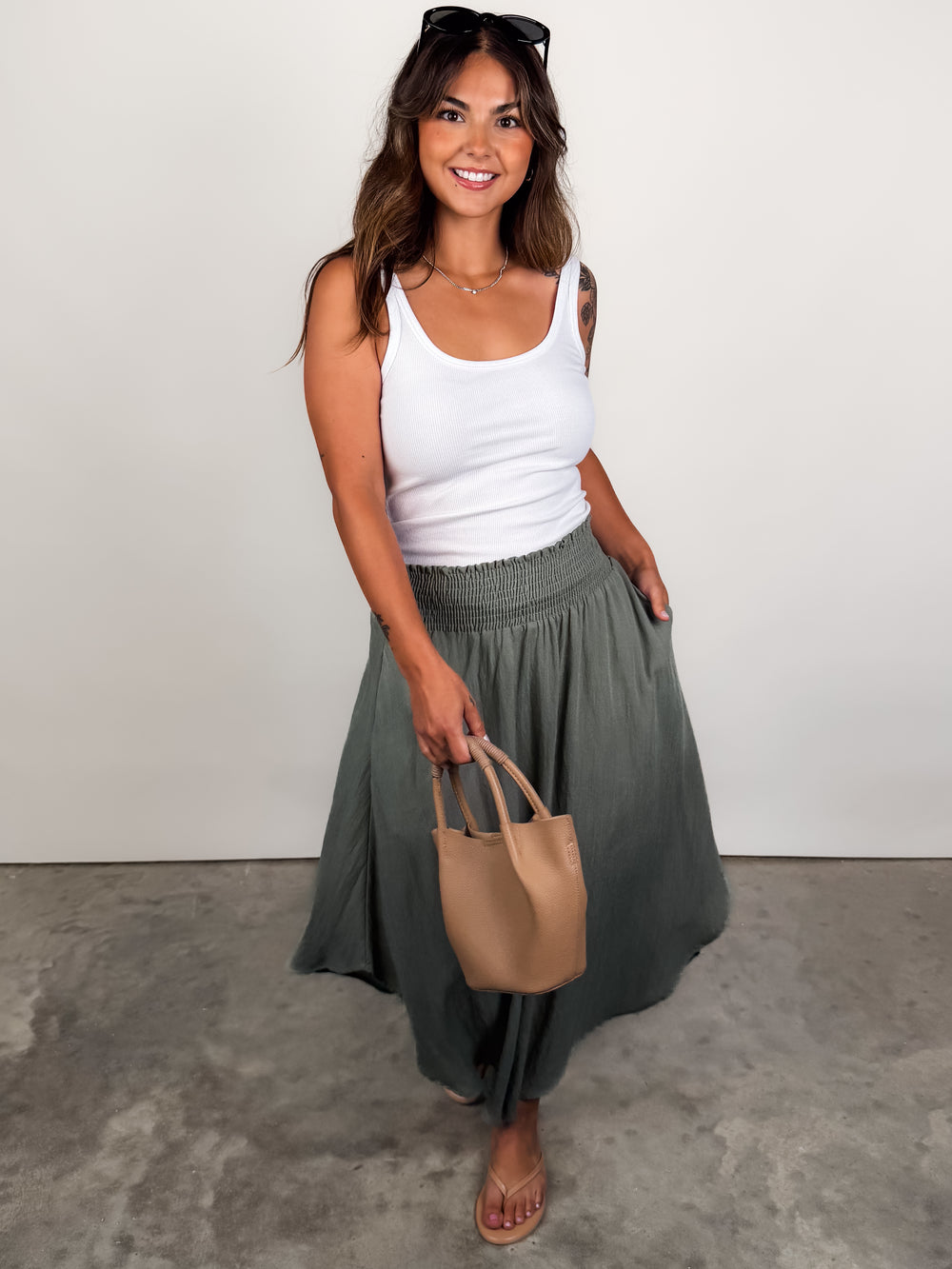 When I First Saw You Midi Skirt