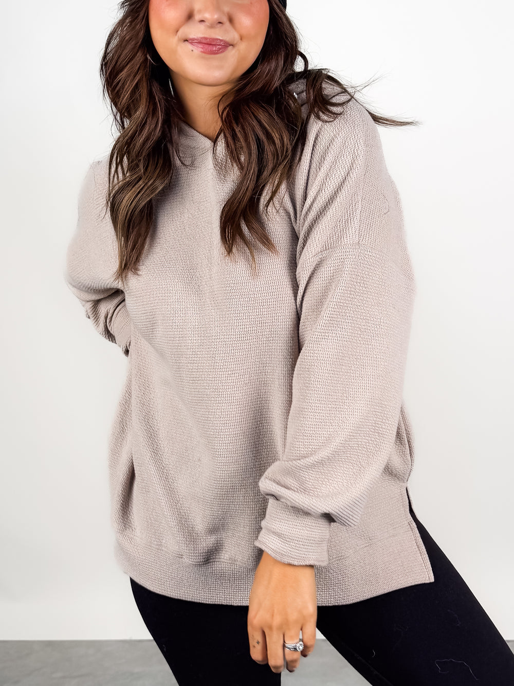 Cloudy Knit L/S Hoodie in