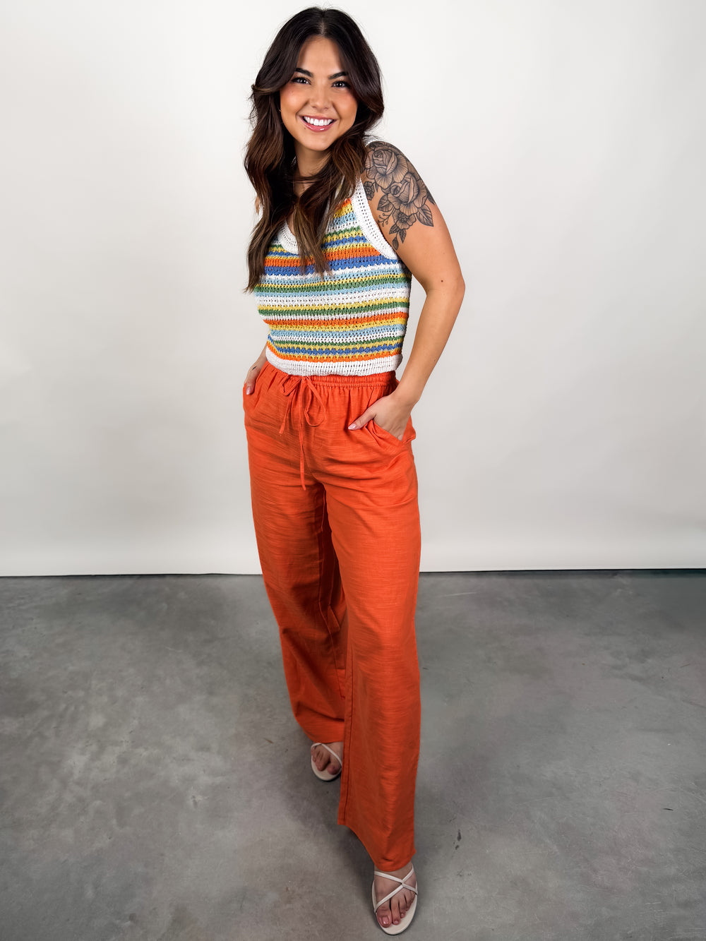 Sylvia Stripe Sweater Vest