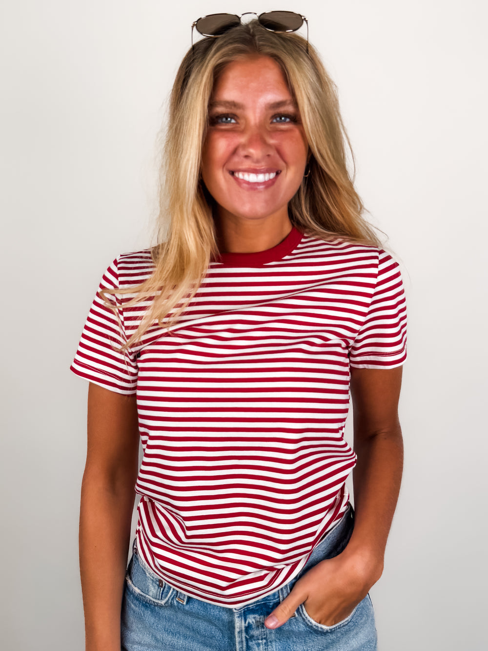 Alba Striped  Baby Tee