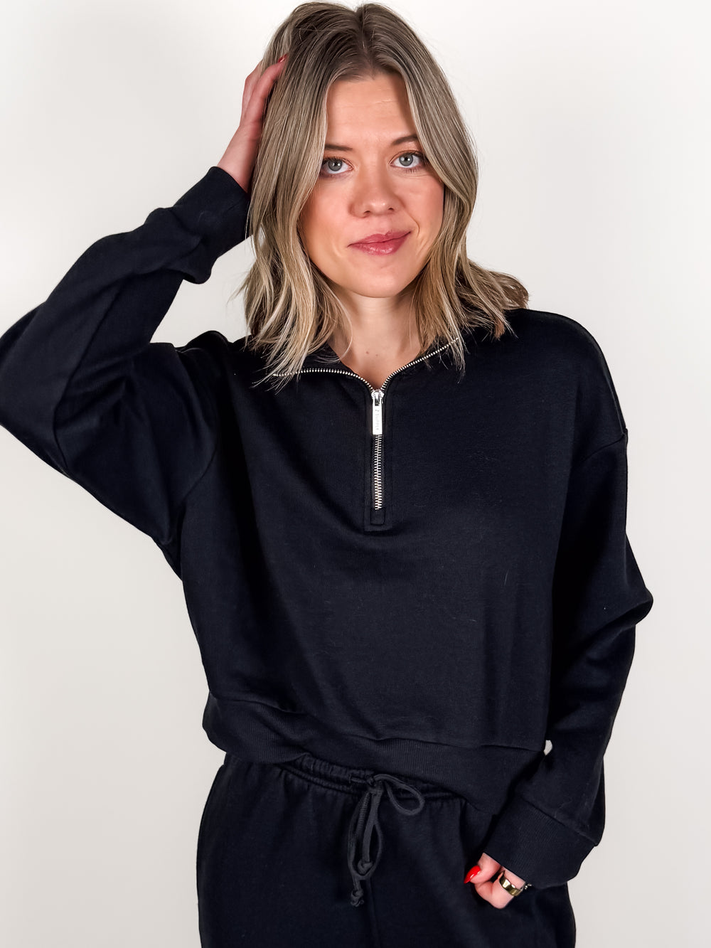 Downtown Half Zip Sweatshirt