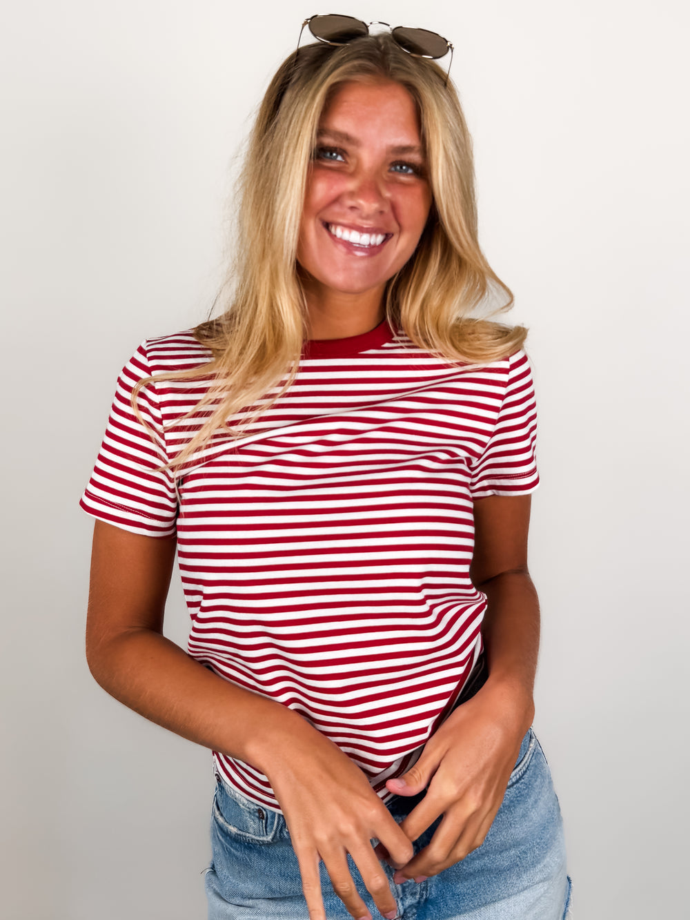 Alba Striped  Baby Tee