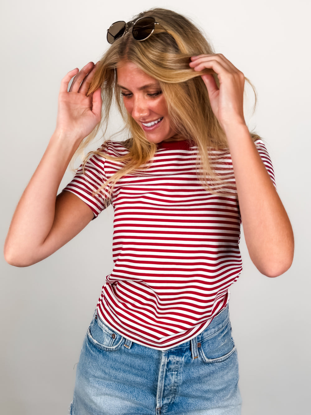 Alba Striped  Baby Tee