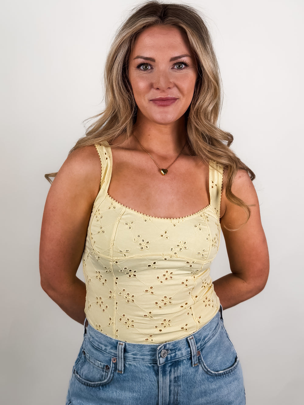 Full Bloom Eyelet Cami