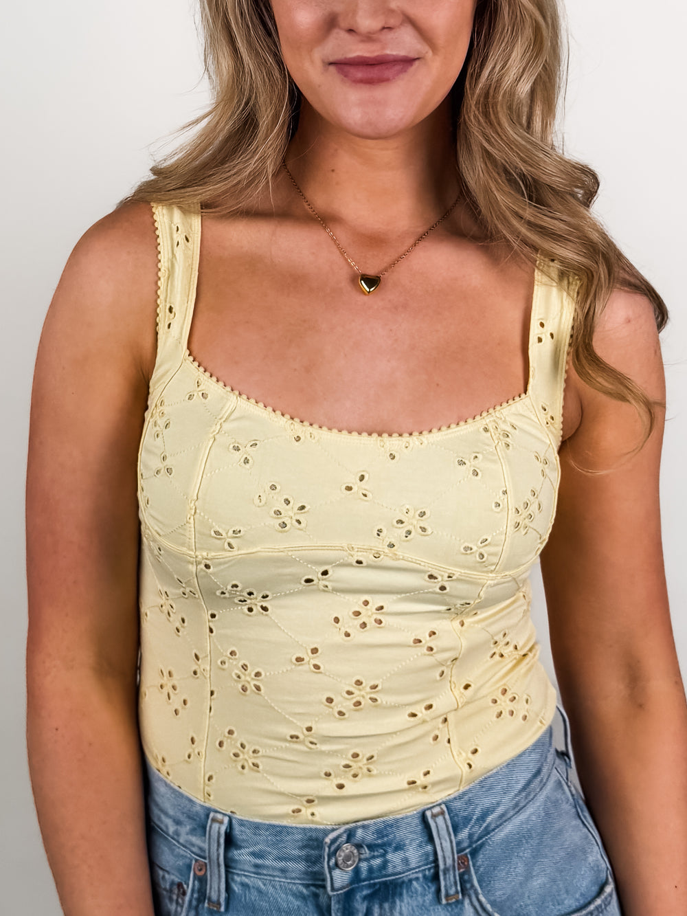 Full Bloom Eyelet Cami