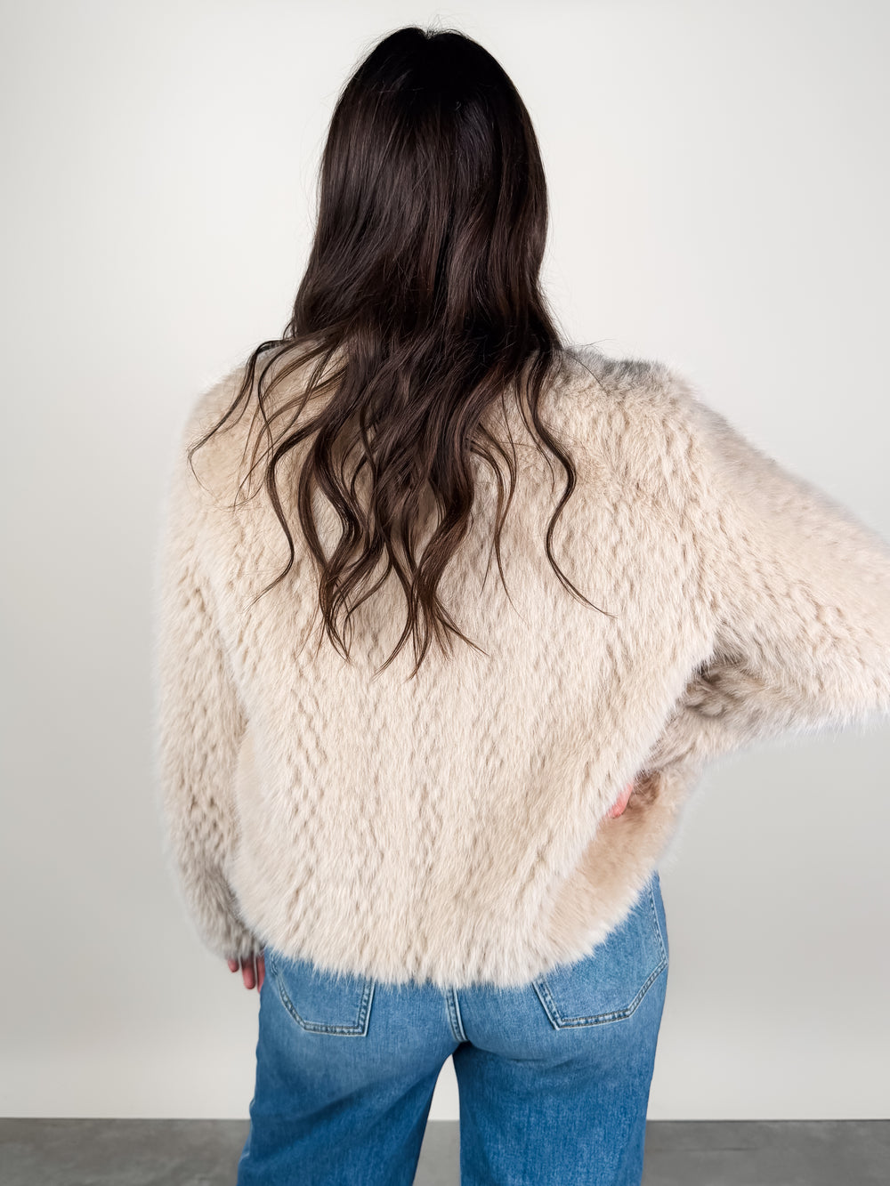 Has No Needs Cropped Fine Fur Jacket