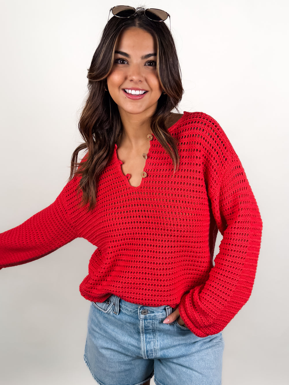 Moana LS Henley Pullover