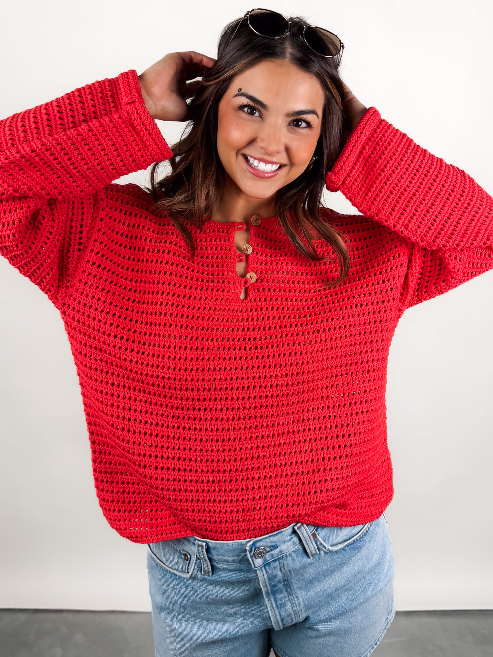 Moana LS Henley Pullover