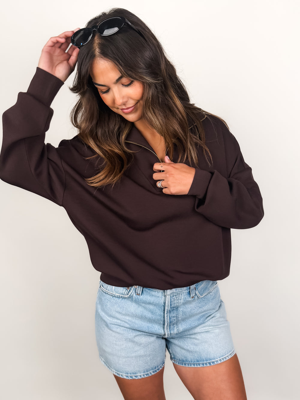 Hawley Half Zip Sweatshirt in