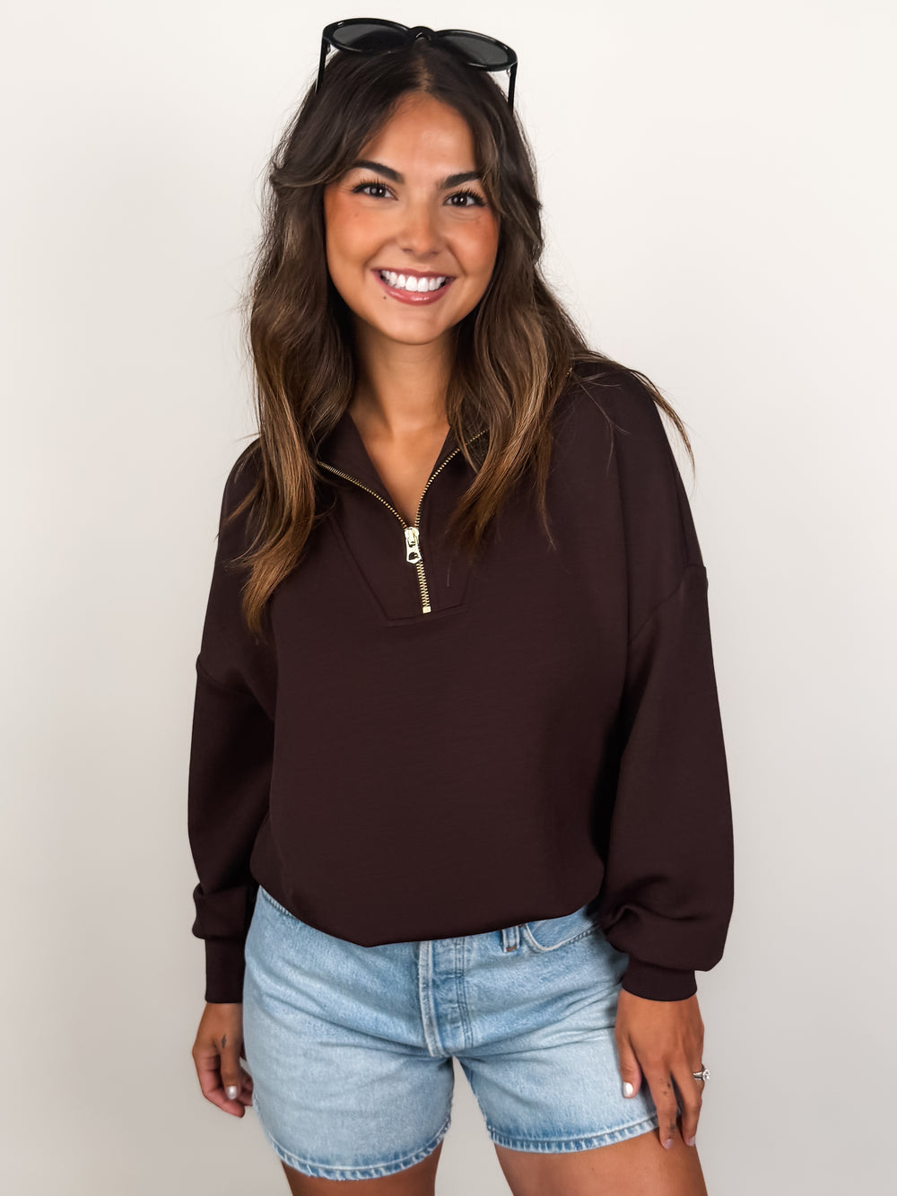 Hawley Half Zip Sweatshirt in