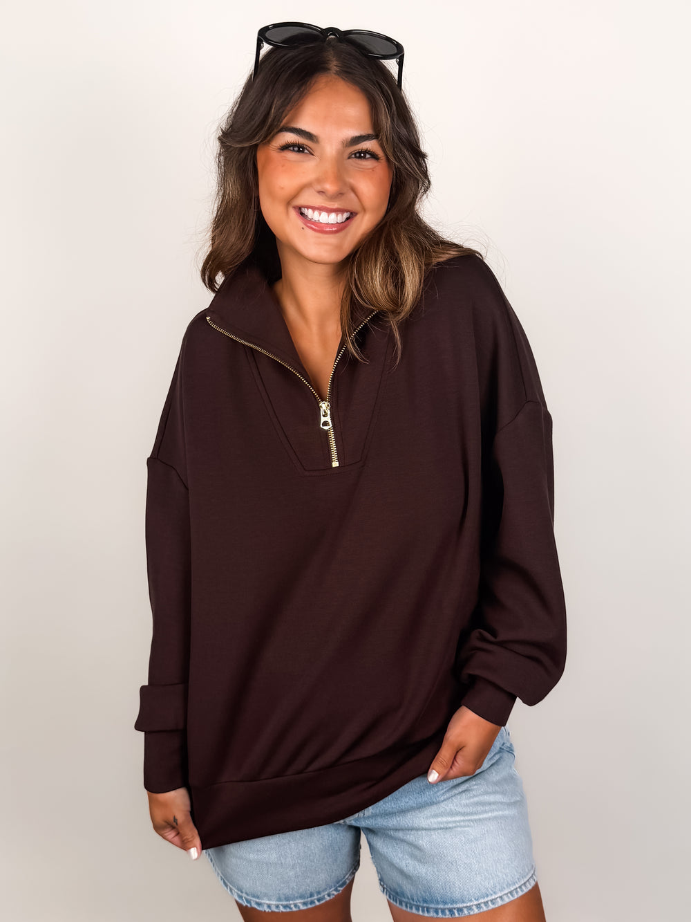 Hawley Half Zip Sweatshirt in