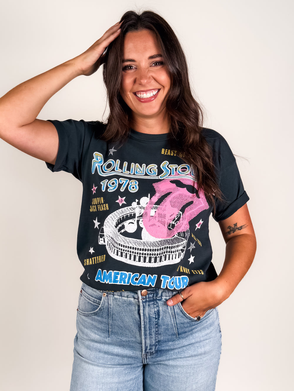 Rolling Stones 1978 American Tour Merch Tee