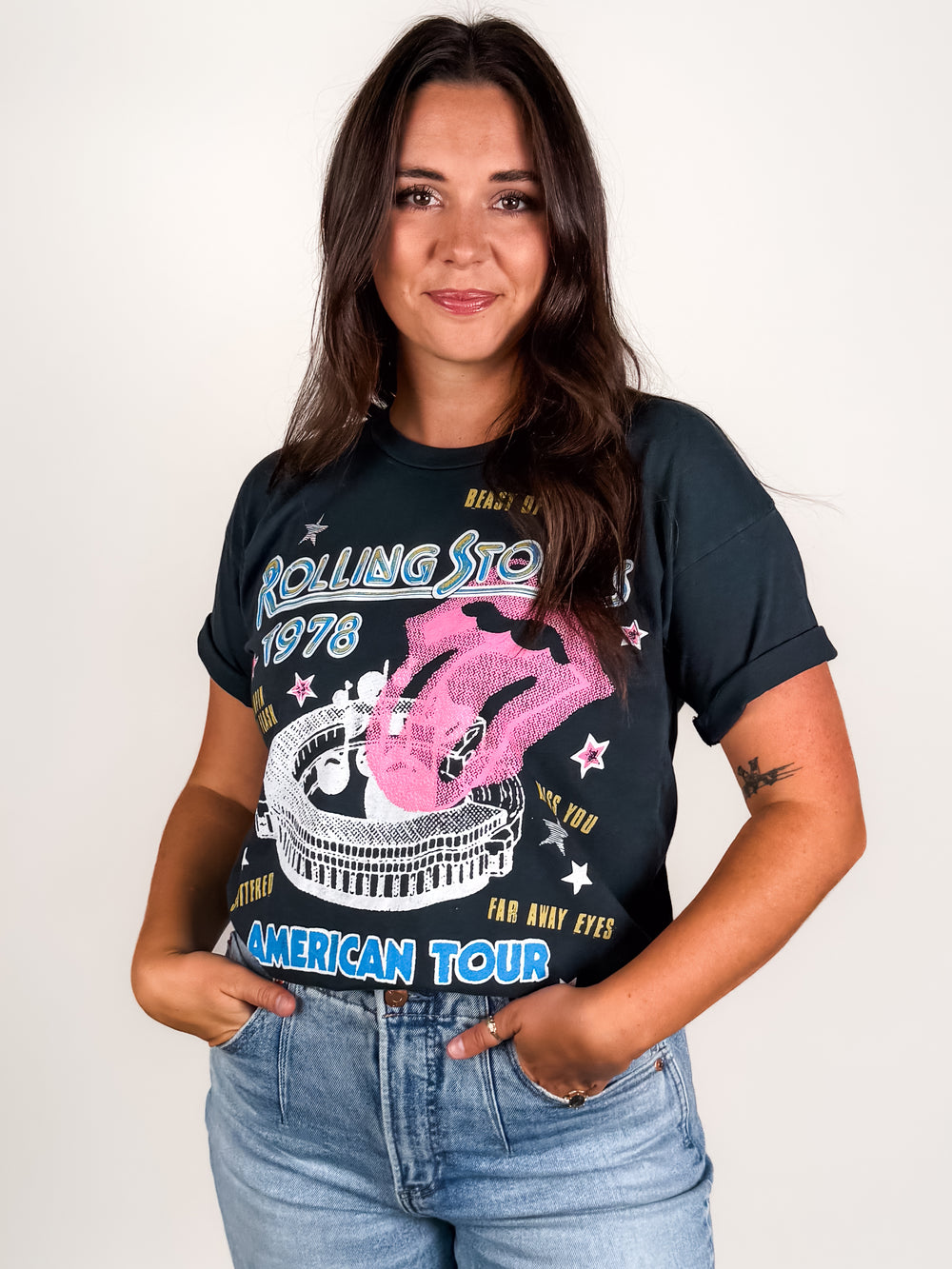 Rolling Stones 1978 American Tour Merch Tee