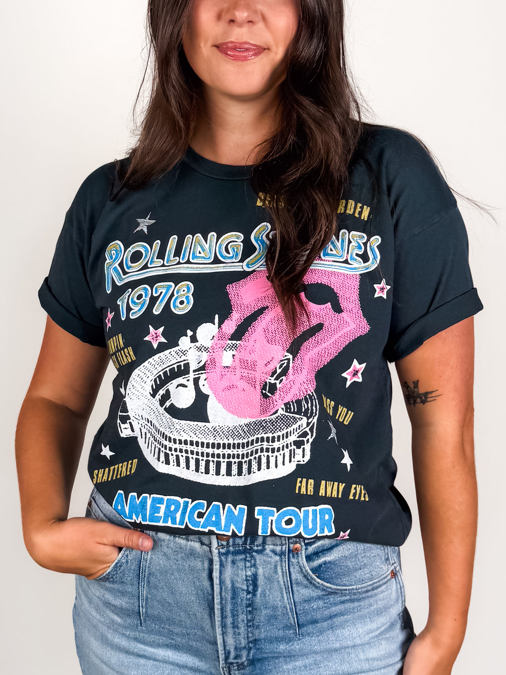 Rolling Stones 1978 American Tour Merch Tee