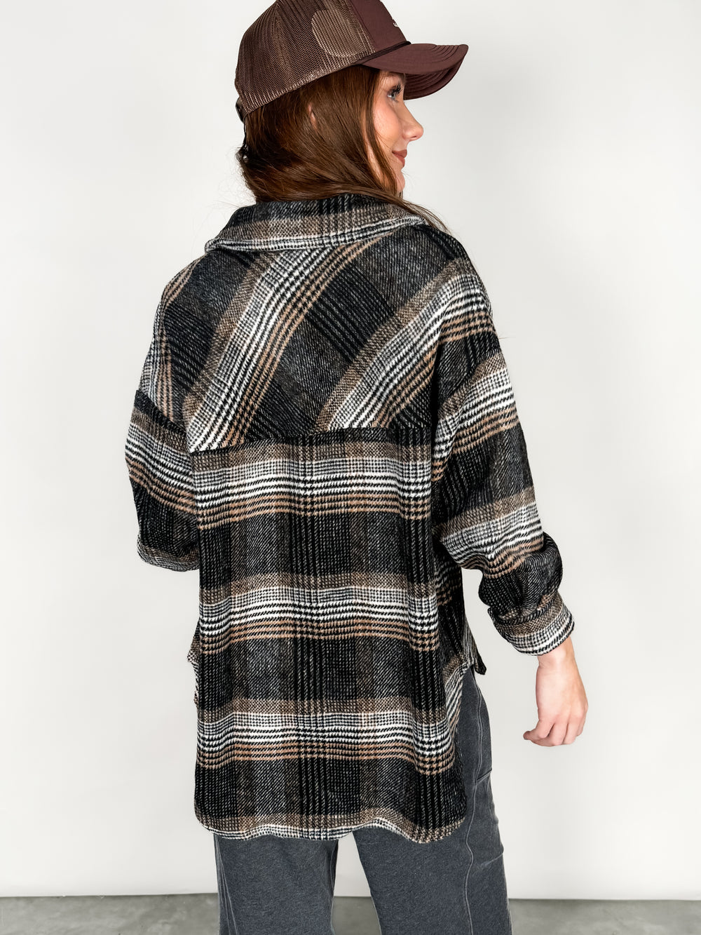 Falls Vibes Plaid Shacket