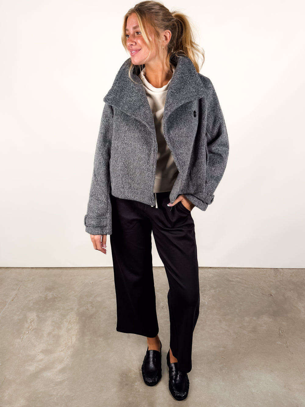 Boston Oversized Collar Jacket