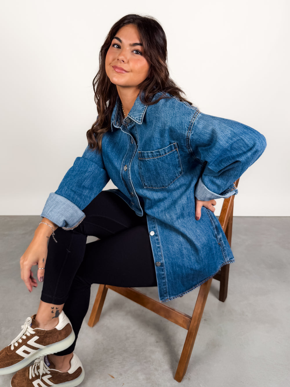 Oversized Denim Shacket