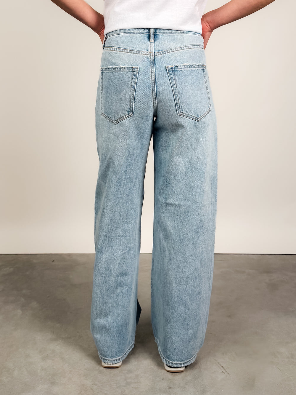 Remi High Rise Bowed Wide Leg