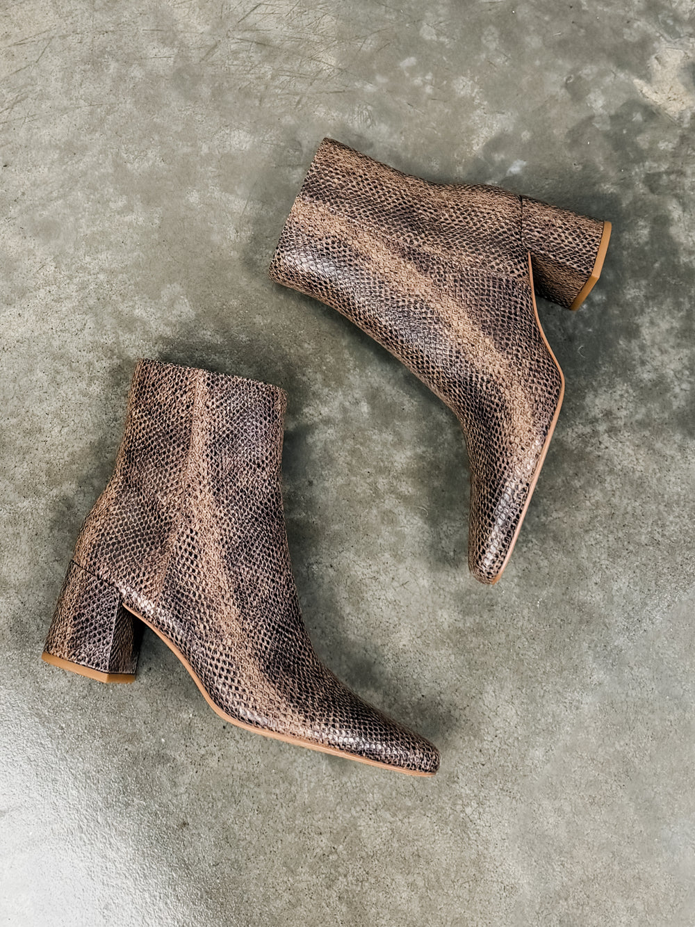 Bayra Embossed Leather Boot