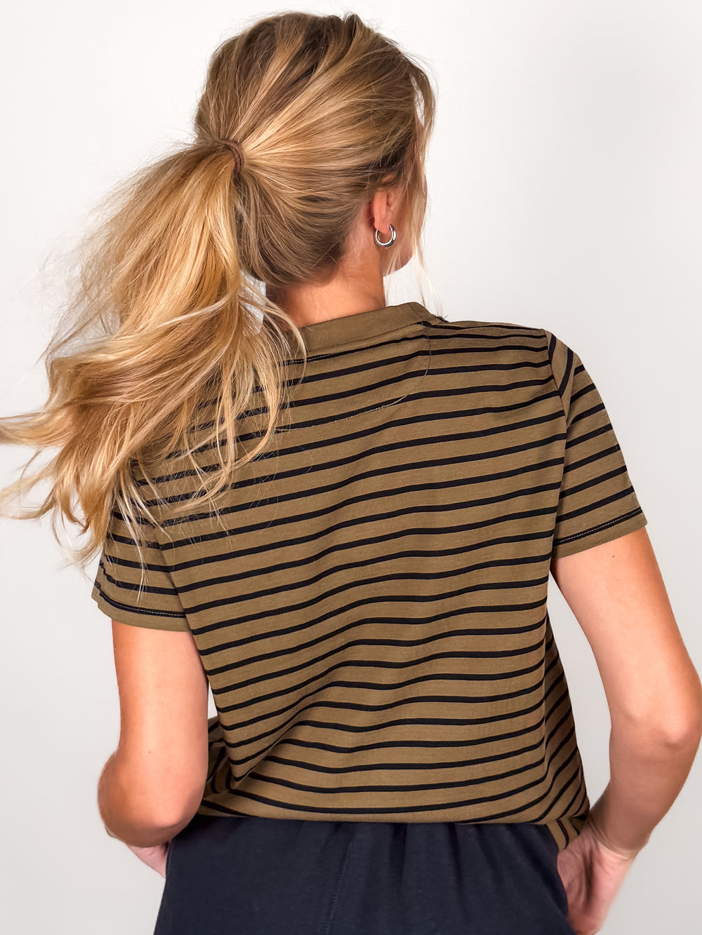Full Of Envy Striped Tee