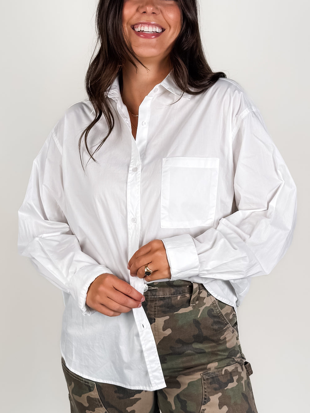 Stay Inside Button Up Shirt