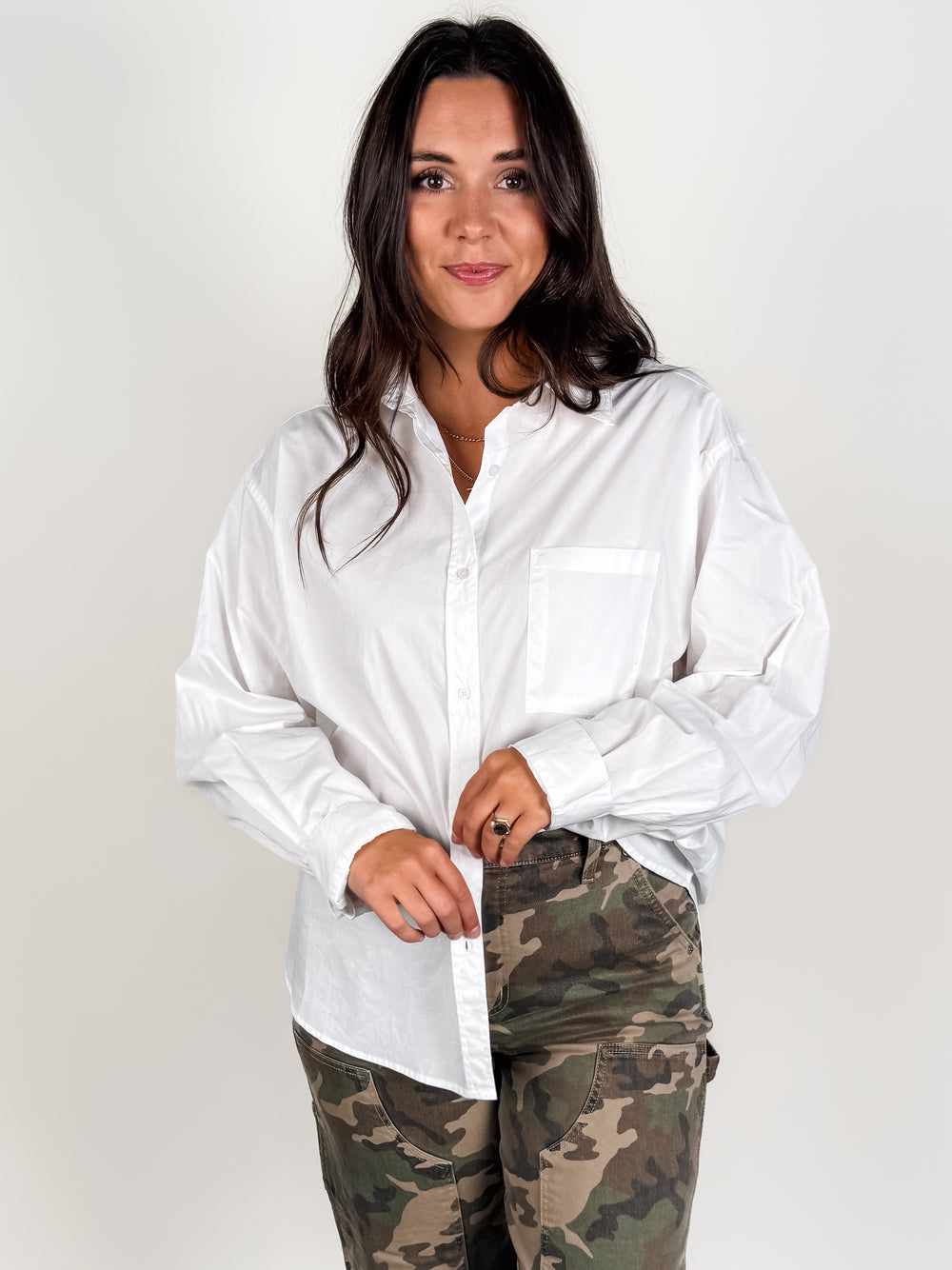 Stay Inside Button Up Shirt