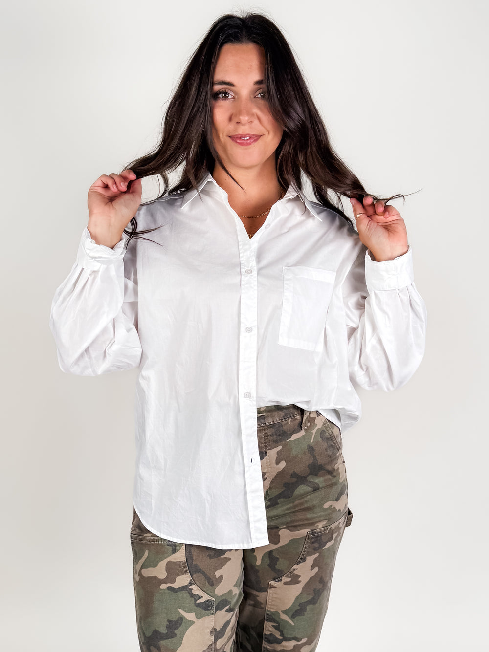 Stay Inside Button Up Shirt