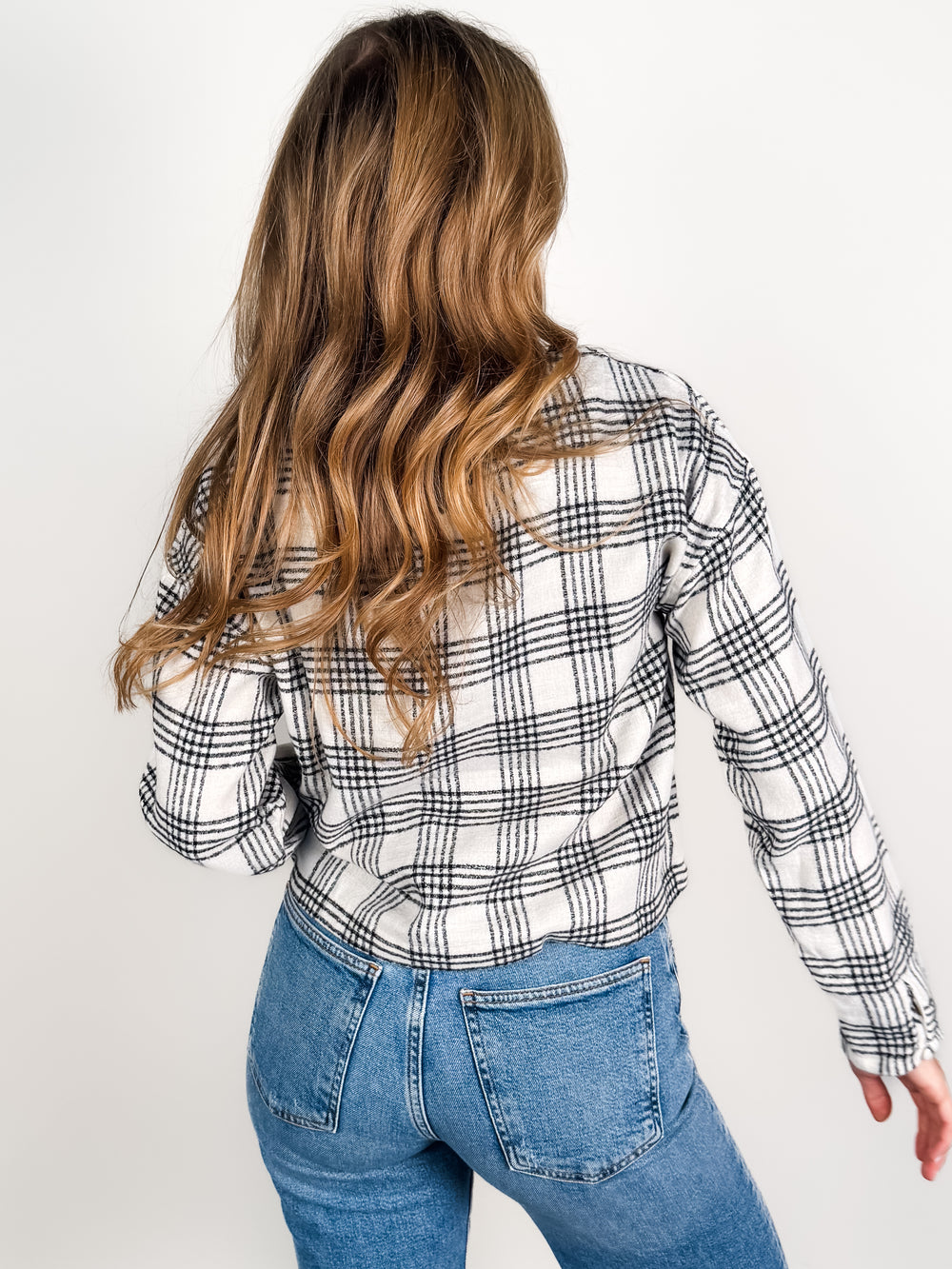 Antonia Plaid Top