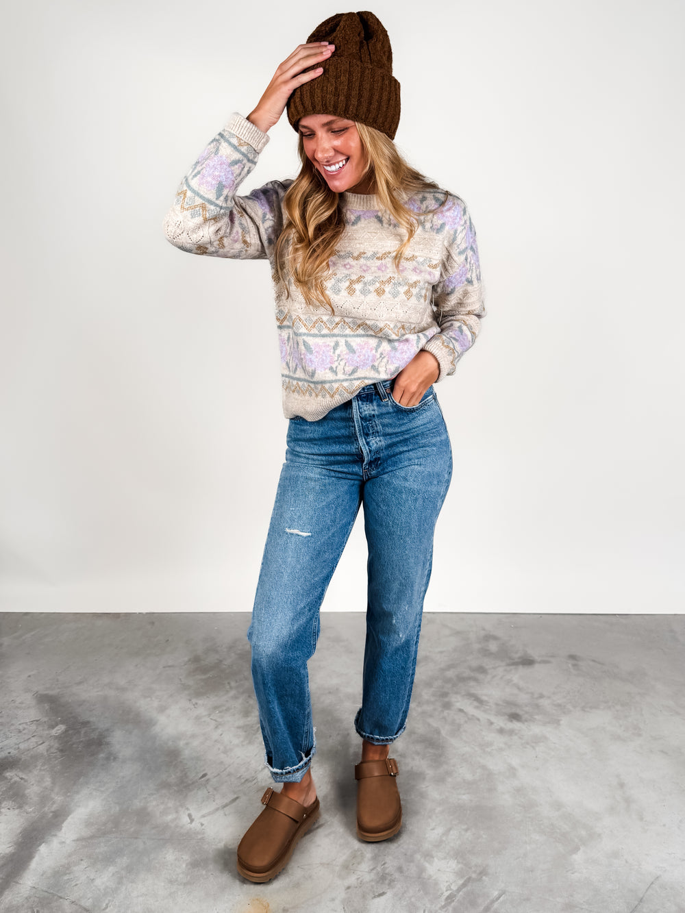 Hera Printed Sweater