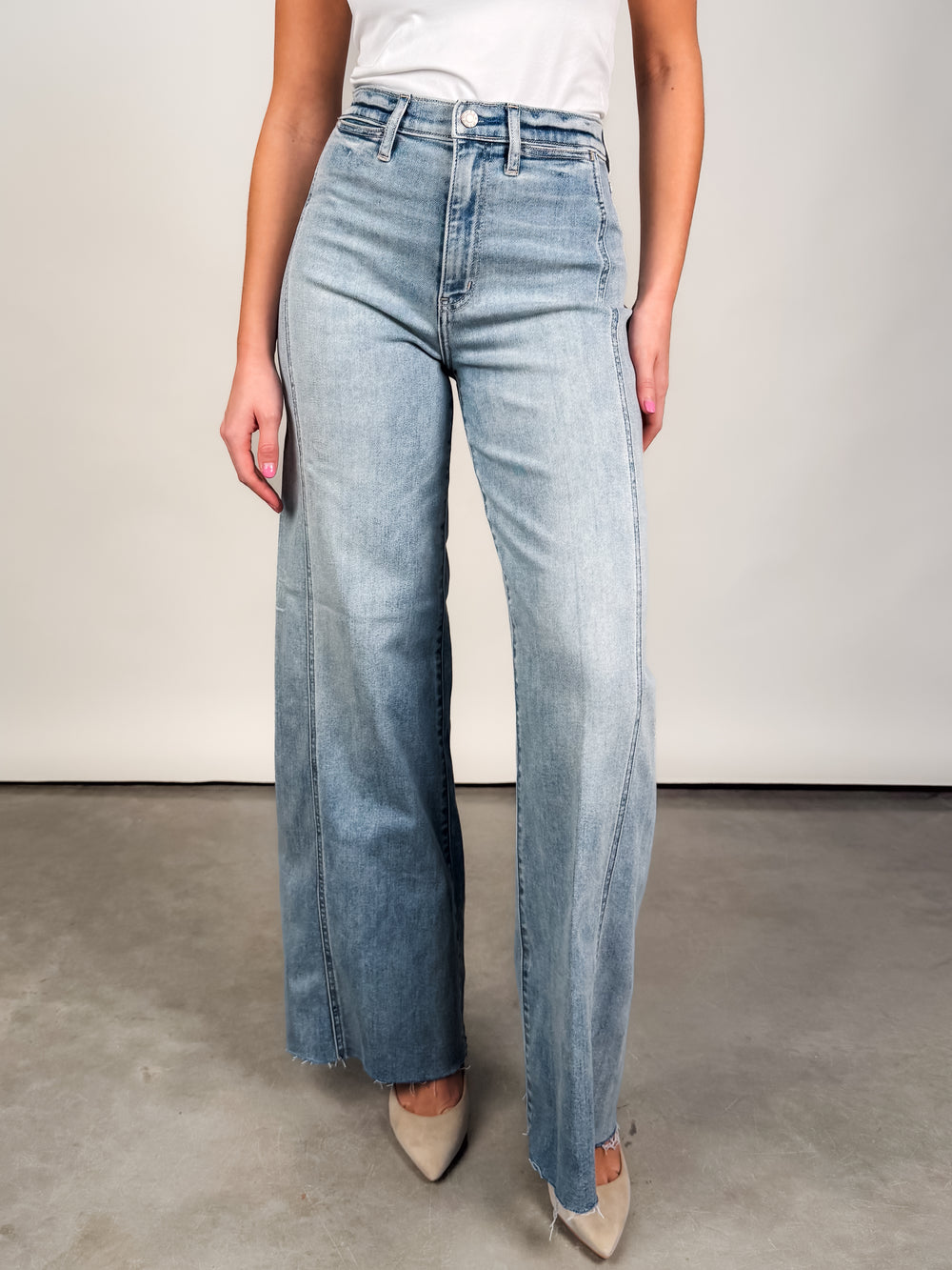 Far Out High Rise Wide Leg in Hot Streak