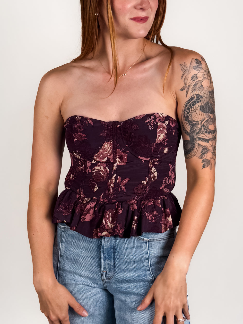 Charlize Strapless Top