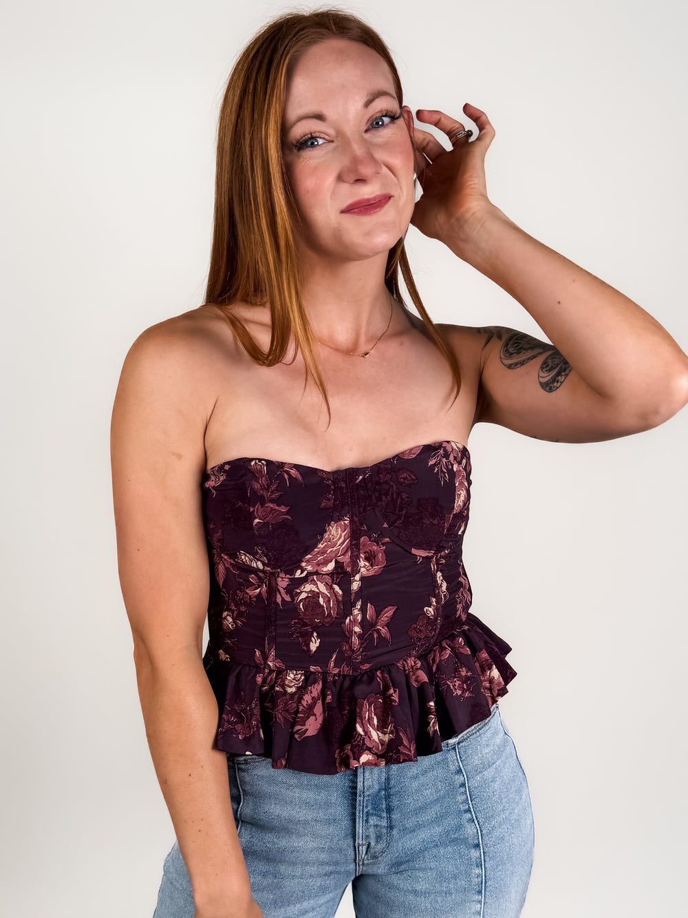 Charlize Strapless Top