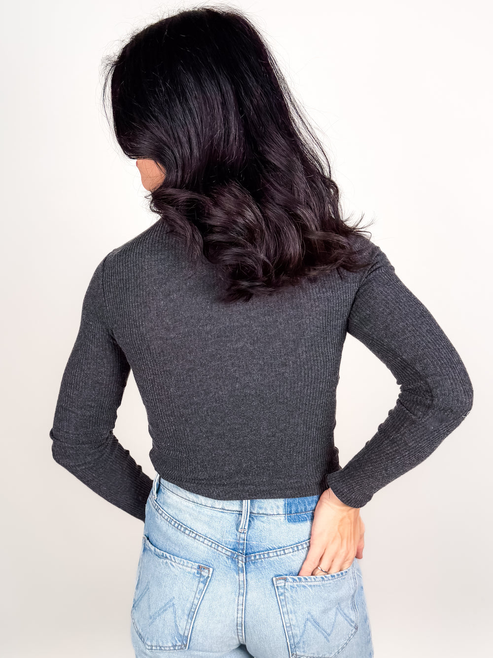 Noelle Rib Turtle Neck Sweater in