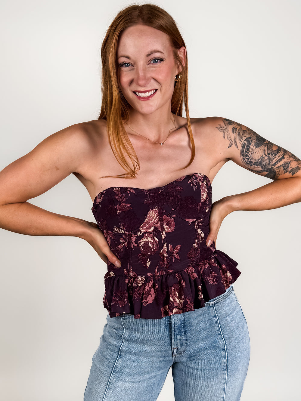 Charlize Strapless Top