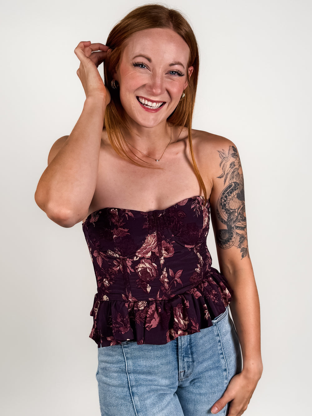 Charlize Strapless Top