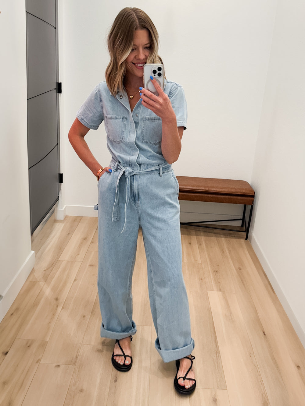 Denim jumpsuit 