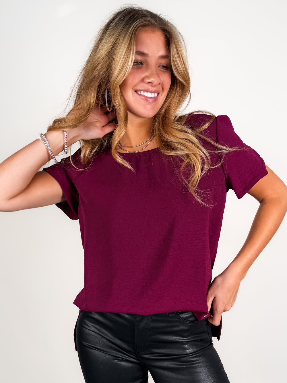 Not So Basic Short Sleeve Top in