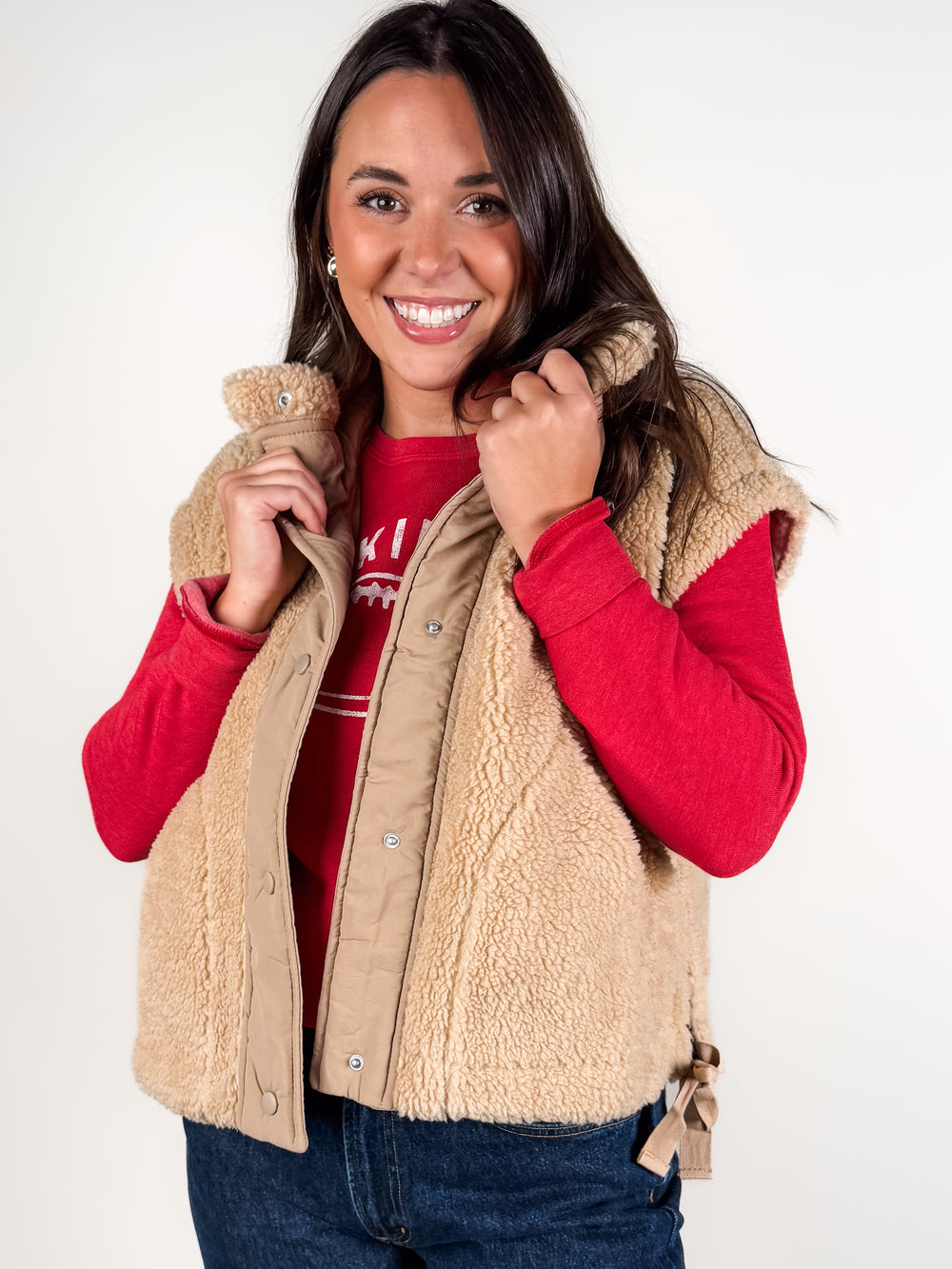 Passed A Stranger Sherpa Vest Jacket